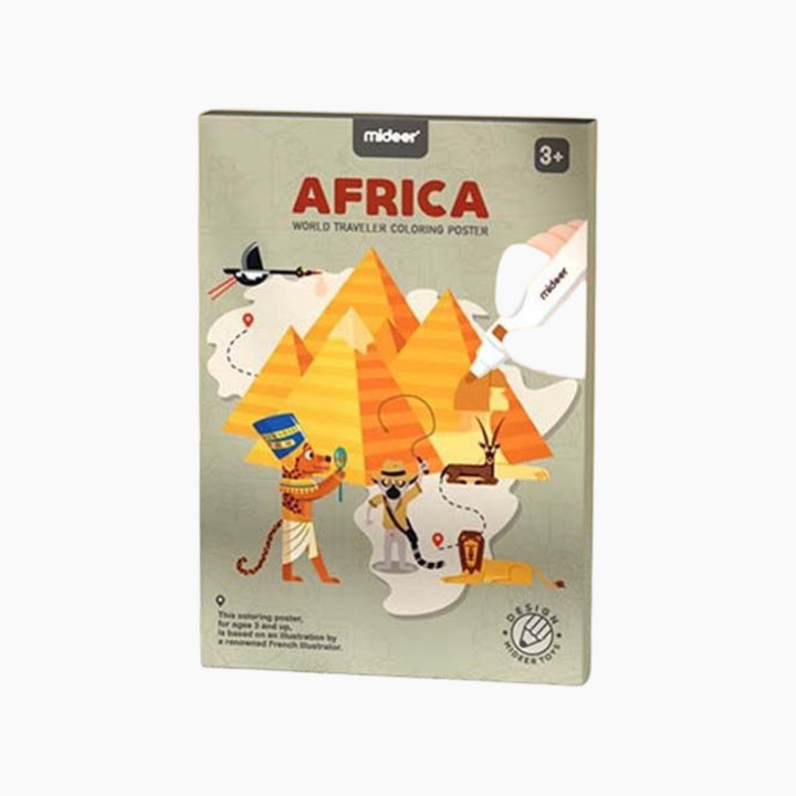 Mideer  World Traveler Coloring Poster Age 3+