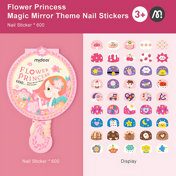 Mideer  Magic Mirror Theme Nail Sticker  Age 3+