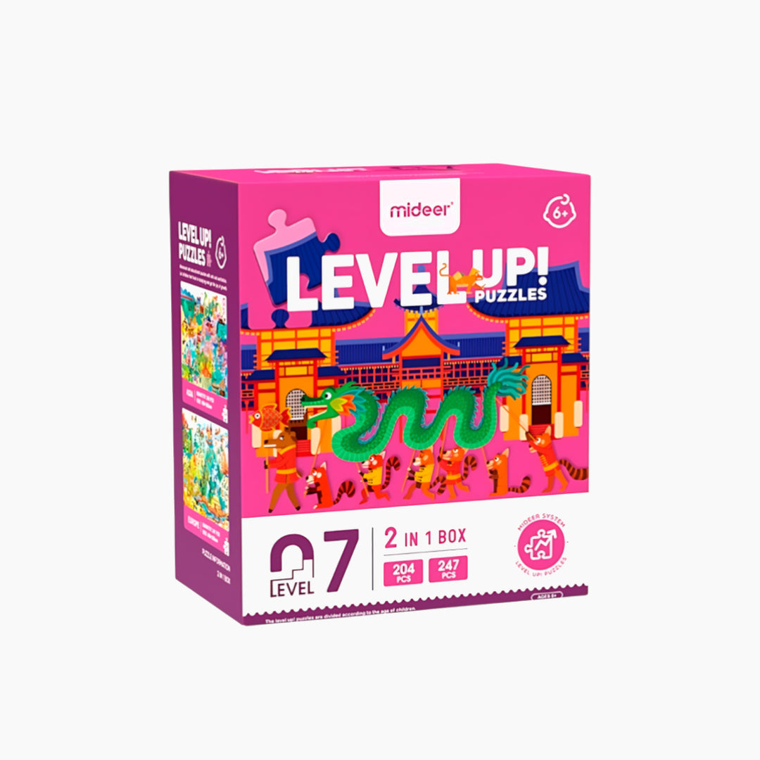 Mideer  LEVEL UP Puzzle 7  World Travel  Age 6+
