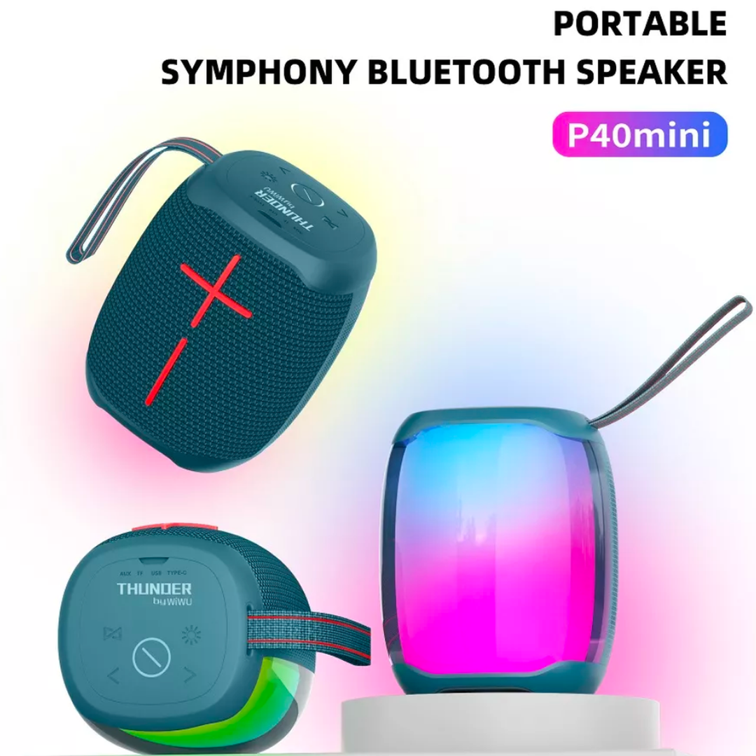 Wiwu P40 mini speaker with vibrant lights