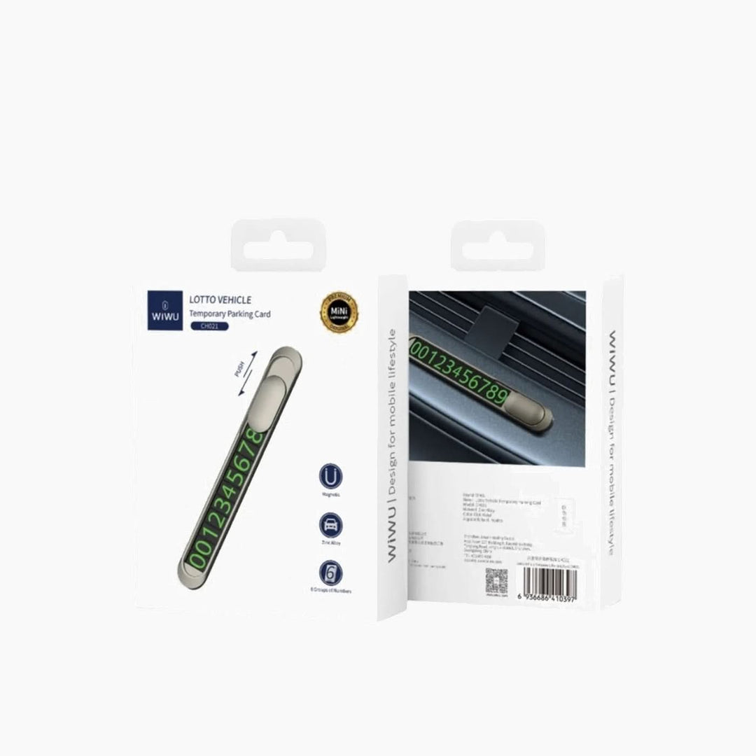 Wiwu Lotto Vehicle Temporary Parking Card