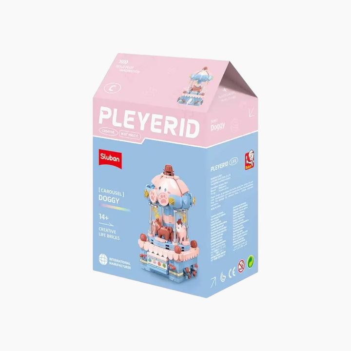 Sluban Pleyerid Hand Cranked Merry Go Round 3 Types 1 Piece Assorted