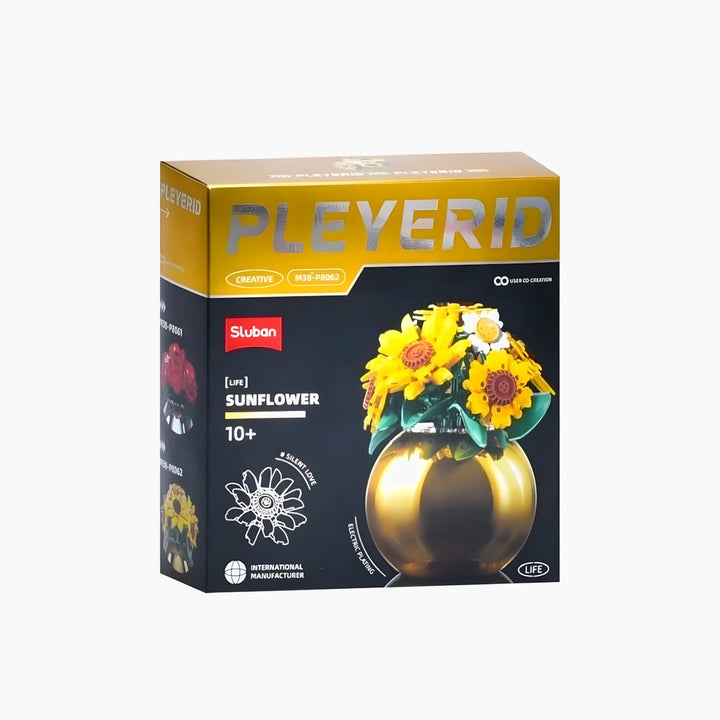 Sluban Pleyerid Sunflower（Plated Vases）288 Pcs