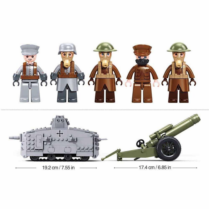Sluban Army Wwi A7Vs Tank Offensive Action 506 Pcs