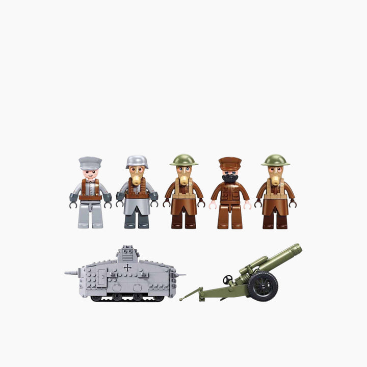 Sluban Army Wwi A7Vs Tank Offensive Action 506 Pcs