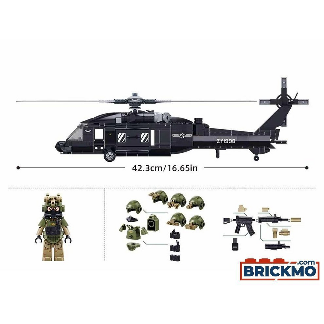 Sluban Army Z-20S Attack Helicopter 1:44