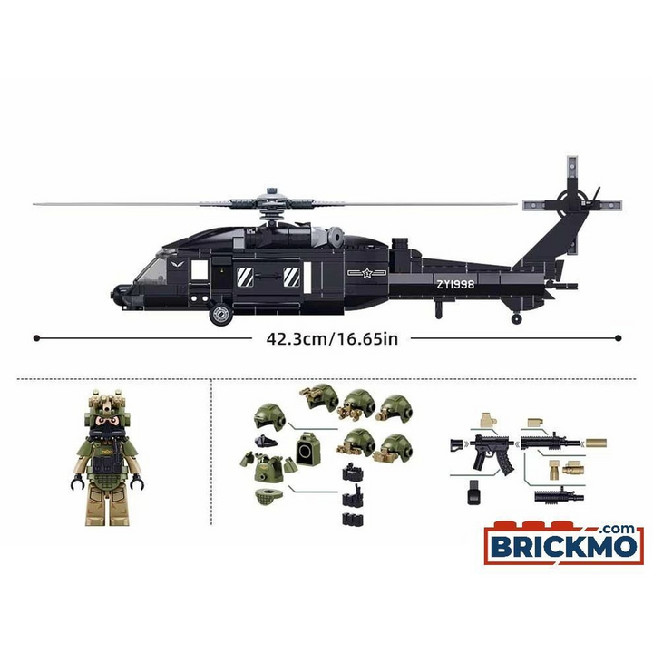 Sluban Army Z-20S Attack Helicopter 1:44