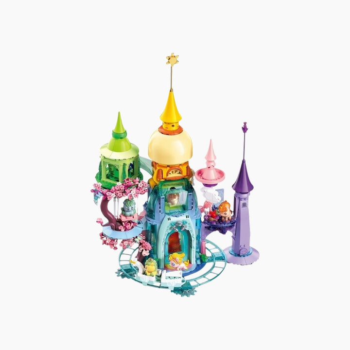 Sluban Girls Dream Unicorn Rainbow Castle - 901 Pieces