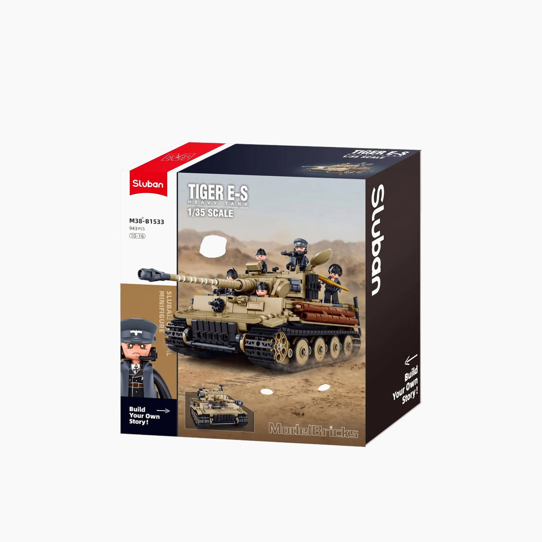 Sluban ModelBricks 1:35 Tiger Tank - 941 Pieces
