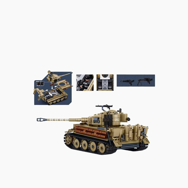 Sluban ModelBricks 1:35 Tiger Tank - 941 Pieces
