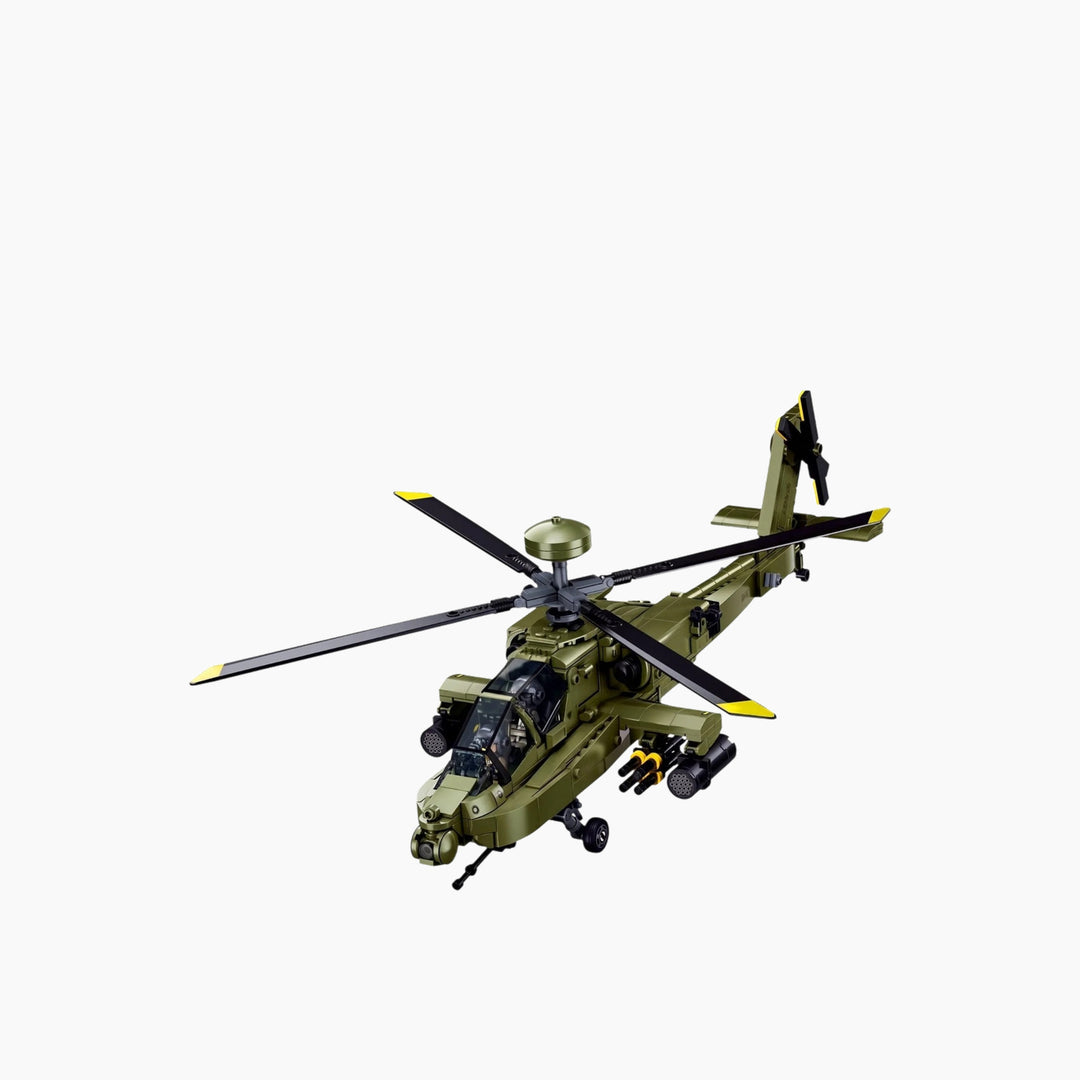 Sluban ModelBricks 1:44 AH-64D Apache Helicopter - 728 Pieces