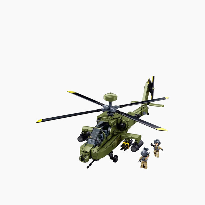 Sluban ModelBricks 1:44 AH-64D Apache Helicopter - 728 Pieces