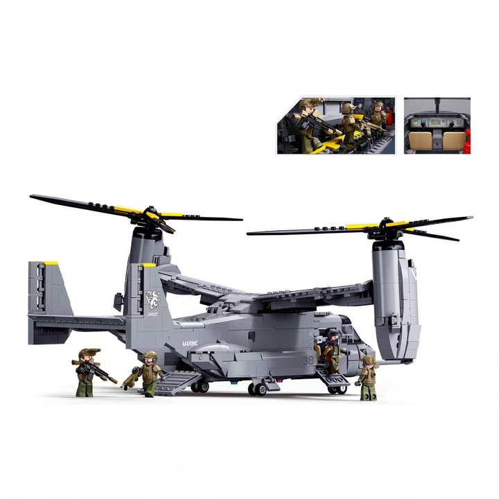 Sluban ModelBricks 1:44 MV-22 Osprey - 1,142 Pieces
