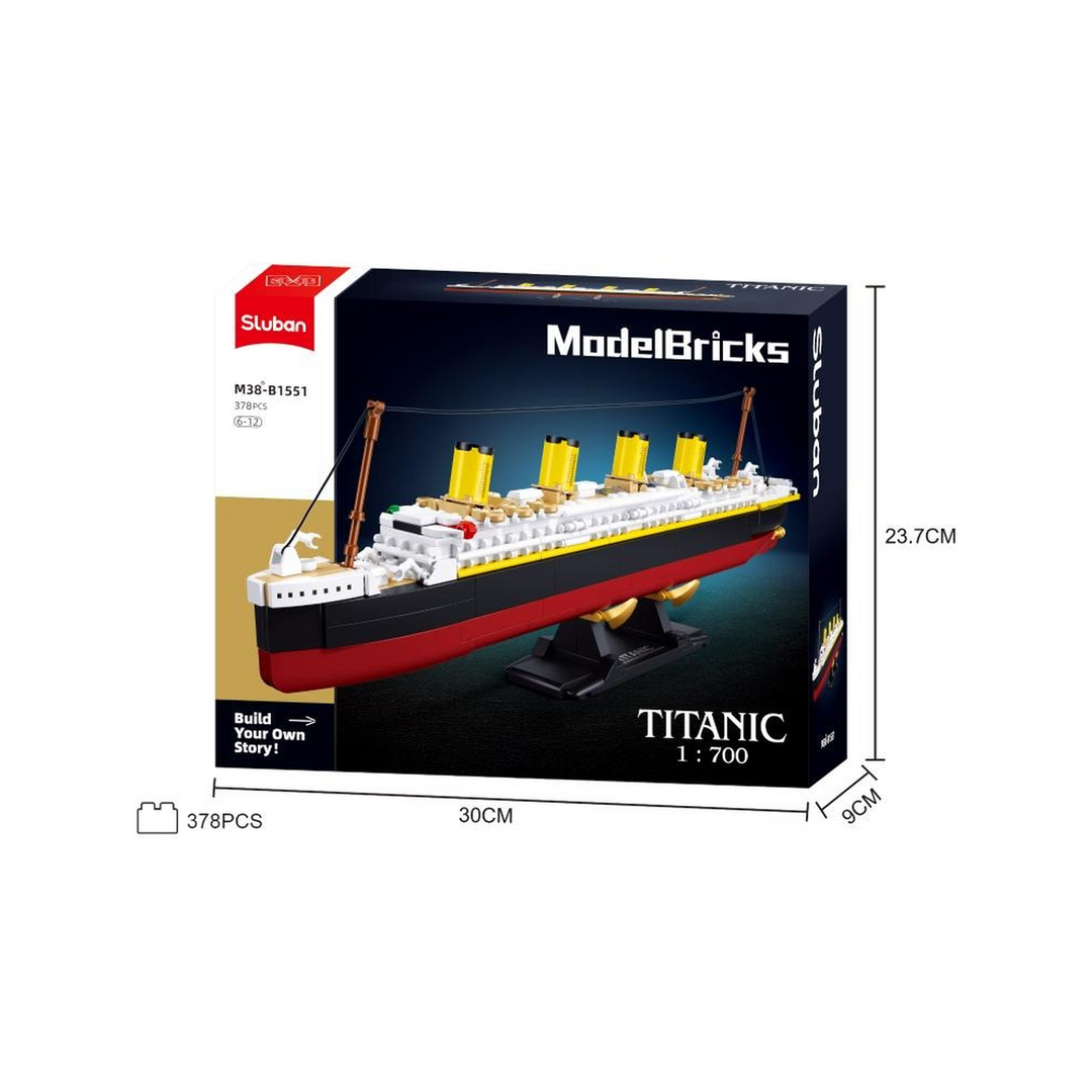 Sluban ModelBricks 1:700 Titanic - 376 Pieces