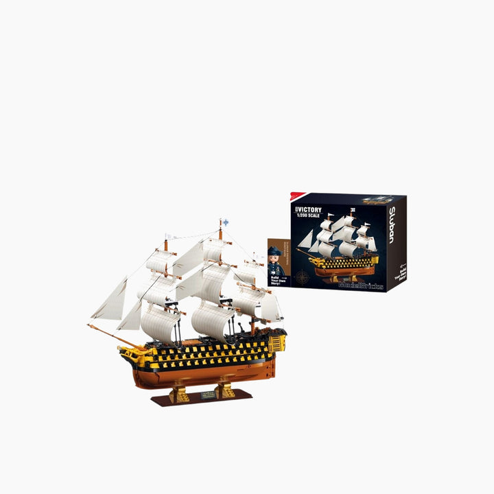 Sluban ModelBricks 1:200 HMS Victory Sailing Battleship - 1,056 Pieces