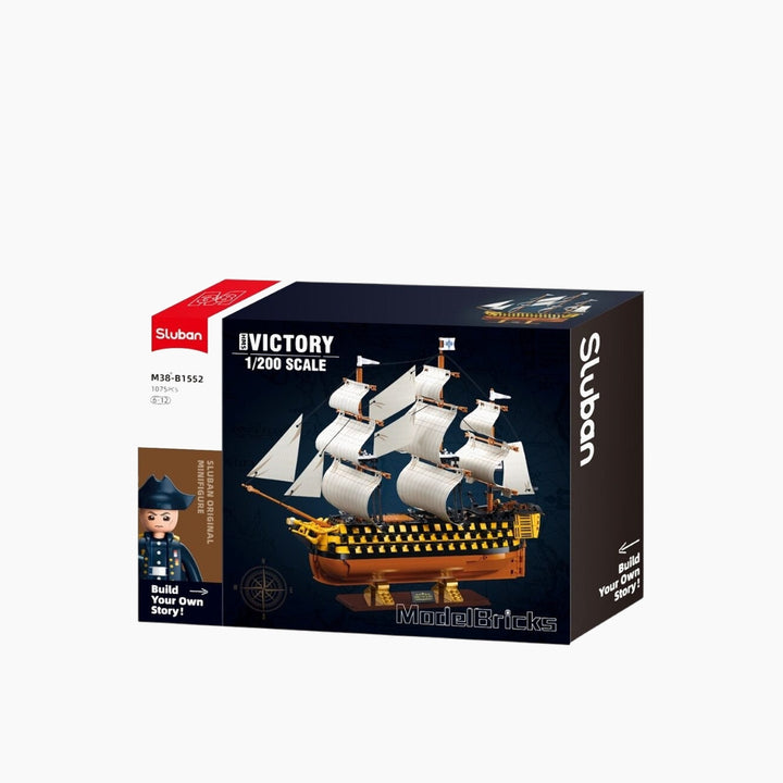 Sluban ModelBricks 1:200 HMS Victory Sailing Battleship - 1,056 Pieces