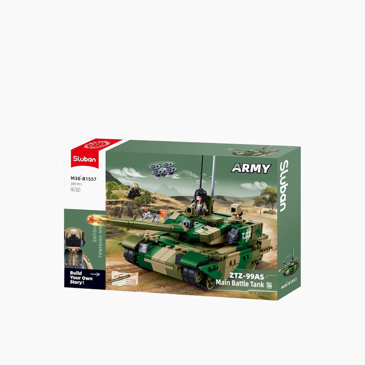 Sluban Army ZTZ-99AS Main Battle Tank 1:45 - 391 Pieces