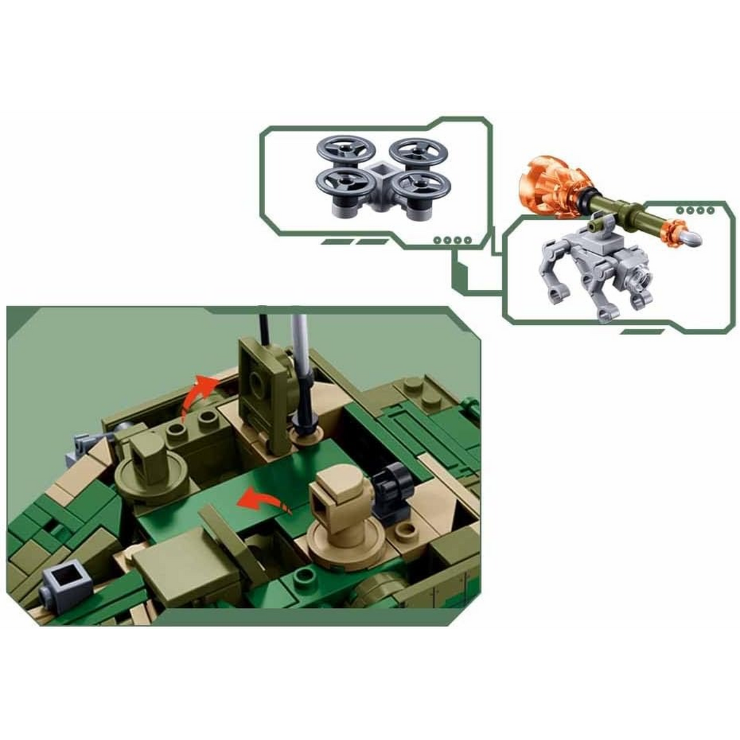 Sluban Army ZTZ-99AS Main Battle Tank 1:45 - 391 Pieces
