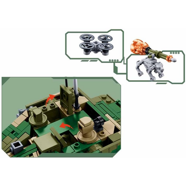 Sluban Army ZTZ-99AS Main Battle Tank 1:45 - 391 Pieces