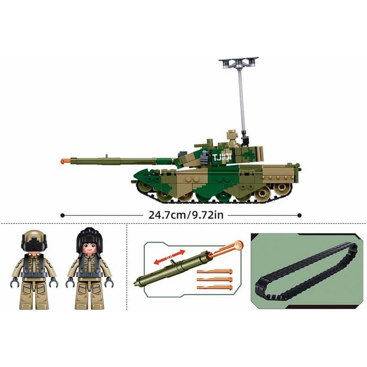 Sluban Army ZTZ-99AS Main Battle Tank 1:45 - 391 Pieces