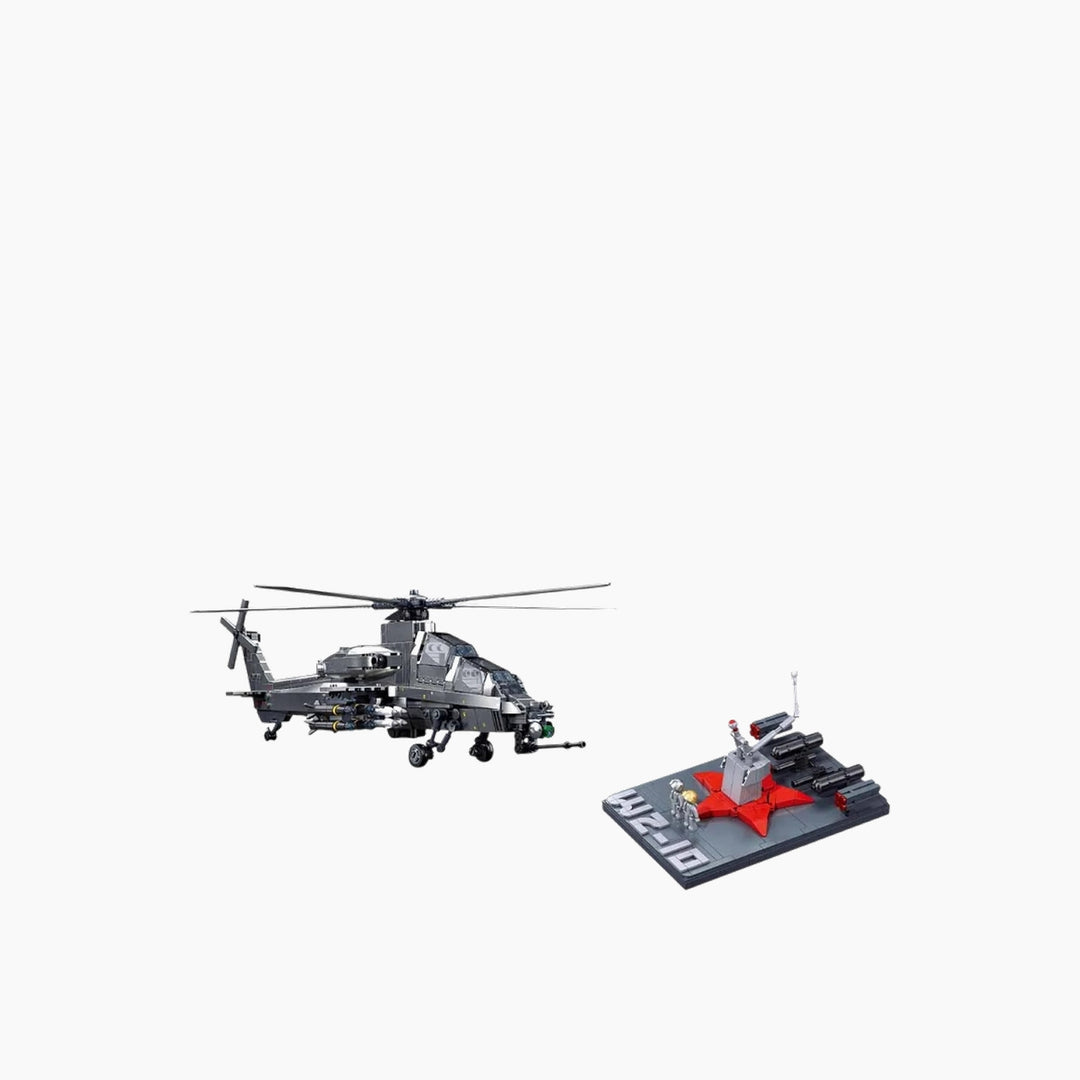 Sluban Army WZ-10S Attack Helicopter 1:45 - 419 Pieces
