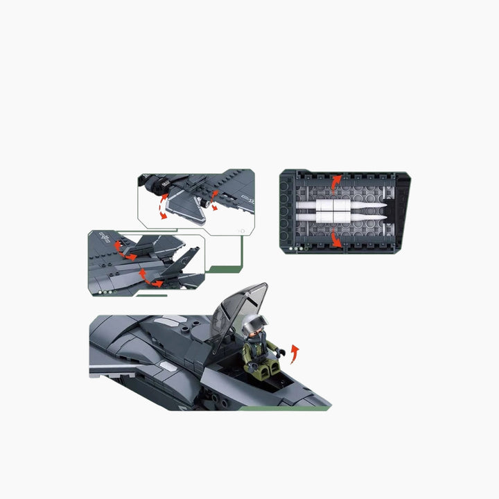 Sluban Army J-35 Fighter Jet 1:55