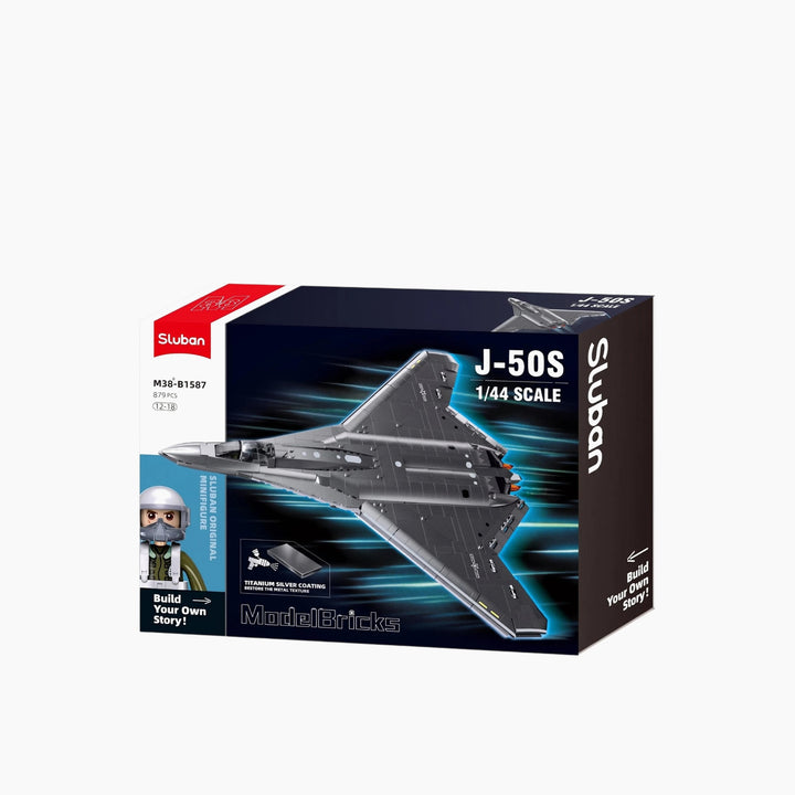 Sluban ModelBricks J-50S Fighter Jet - 879 Pieces