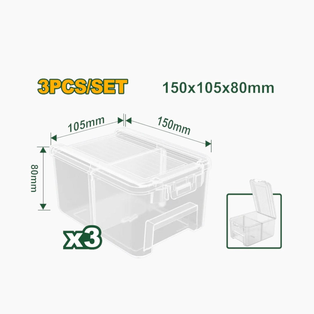 Jadever Transparent Plastic Storage Box