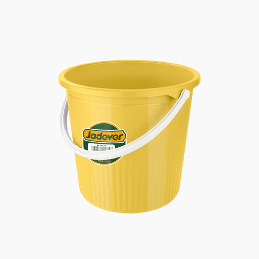 Jadever 18L Plastic Bucket With Handle Durable & Versatile - Yellow