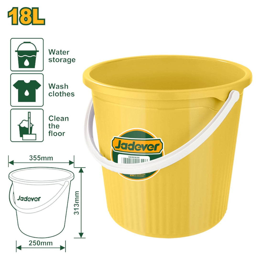 Jadever 18L Plastic Bucket