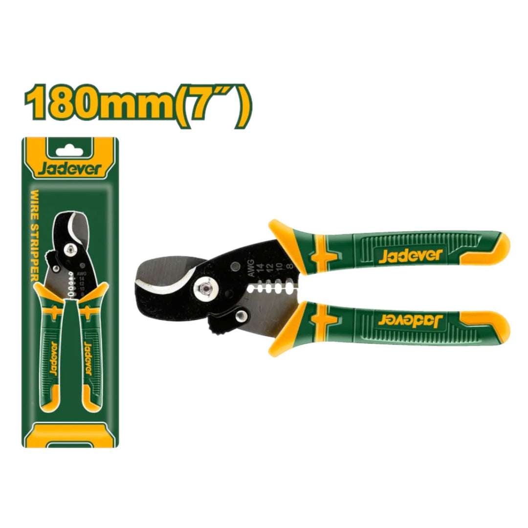 Jadever 7" Cable Cutter &amp; Stripper - HUNA