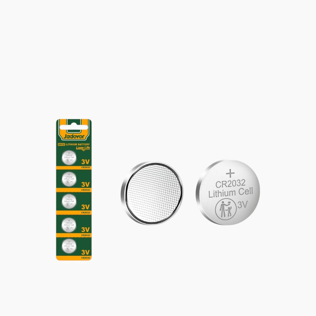 مجموعة بطاريات ليثيوم Jadever CR2032 من 5 قطع ذات طاقة طويلة الأمد