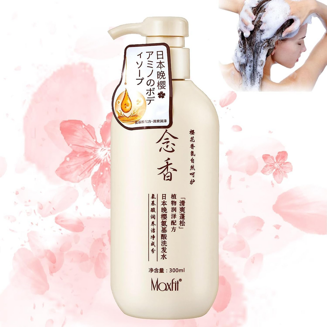 Sakura Japanese Shampoo For Hair Growth, Anti-Hair Loss And Anti-Dandruff - 300Ml