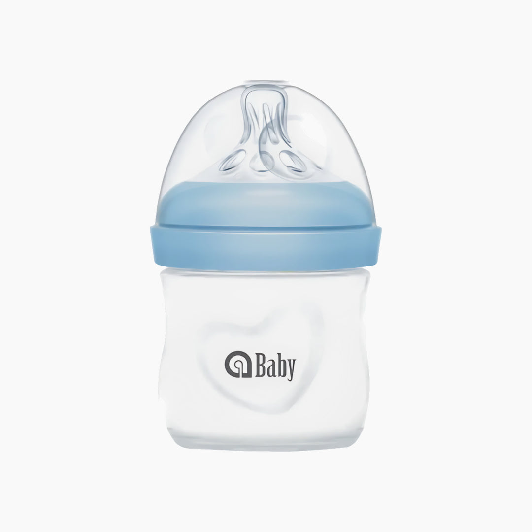 Ababy Borosilicate Glass Baby Natural Feeding Bottle (0m+ 120ml/4oz)