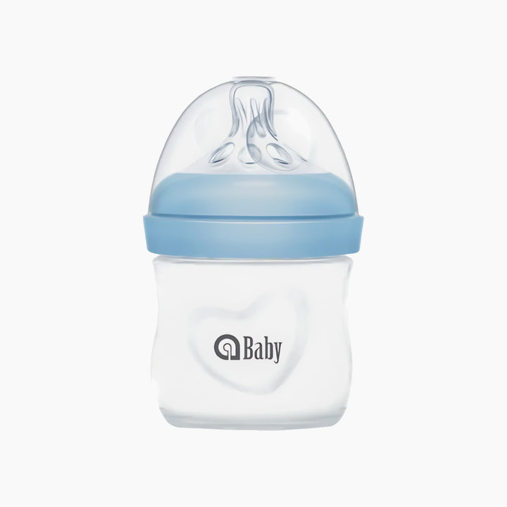 Ababy Borosilicate Glass Baby Natural Feeding Bottle (0m+ 120ml/4oz)