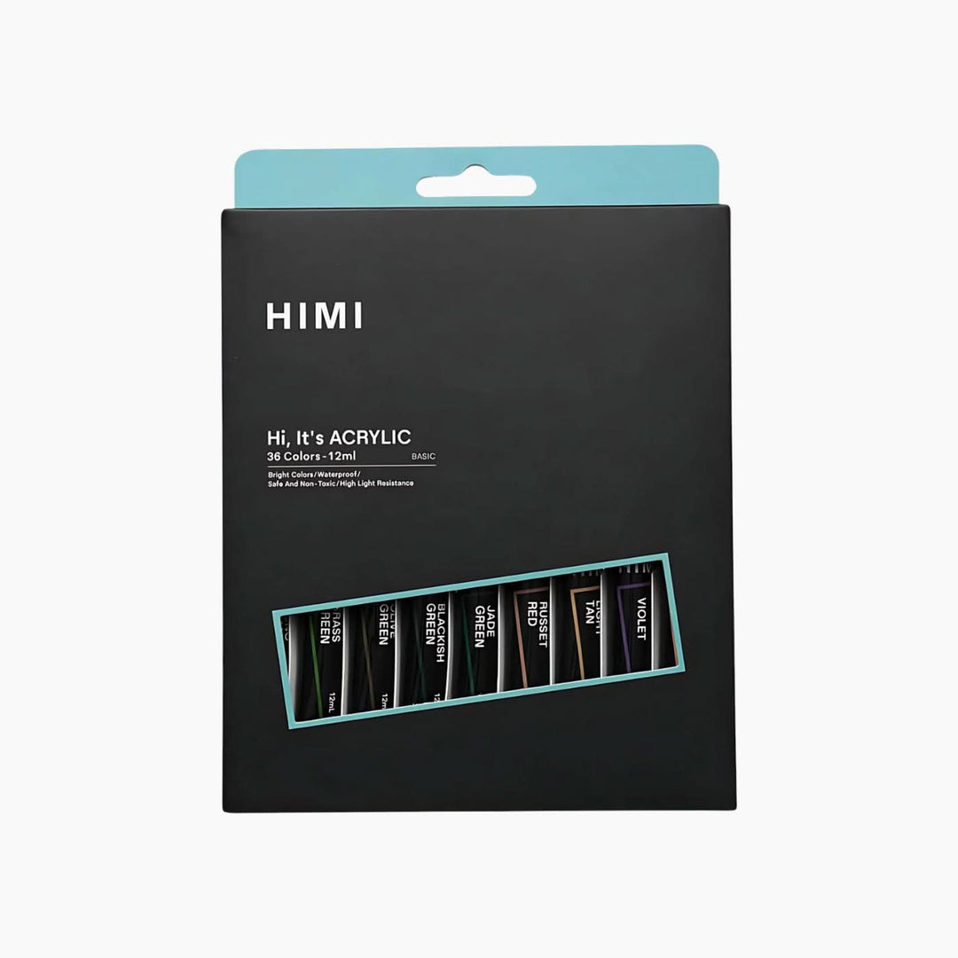 Miya Acrylic Paint Tube Set, 36 assorted colors