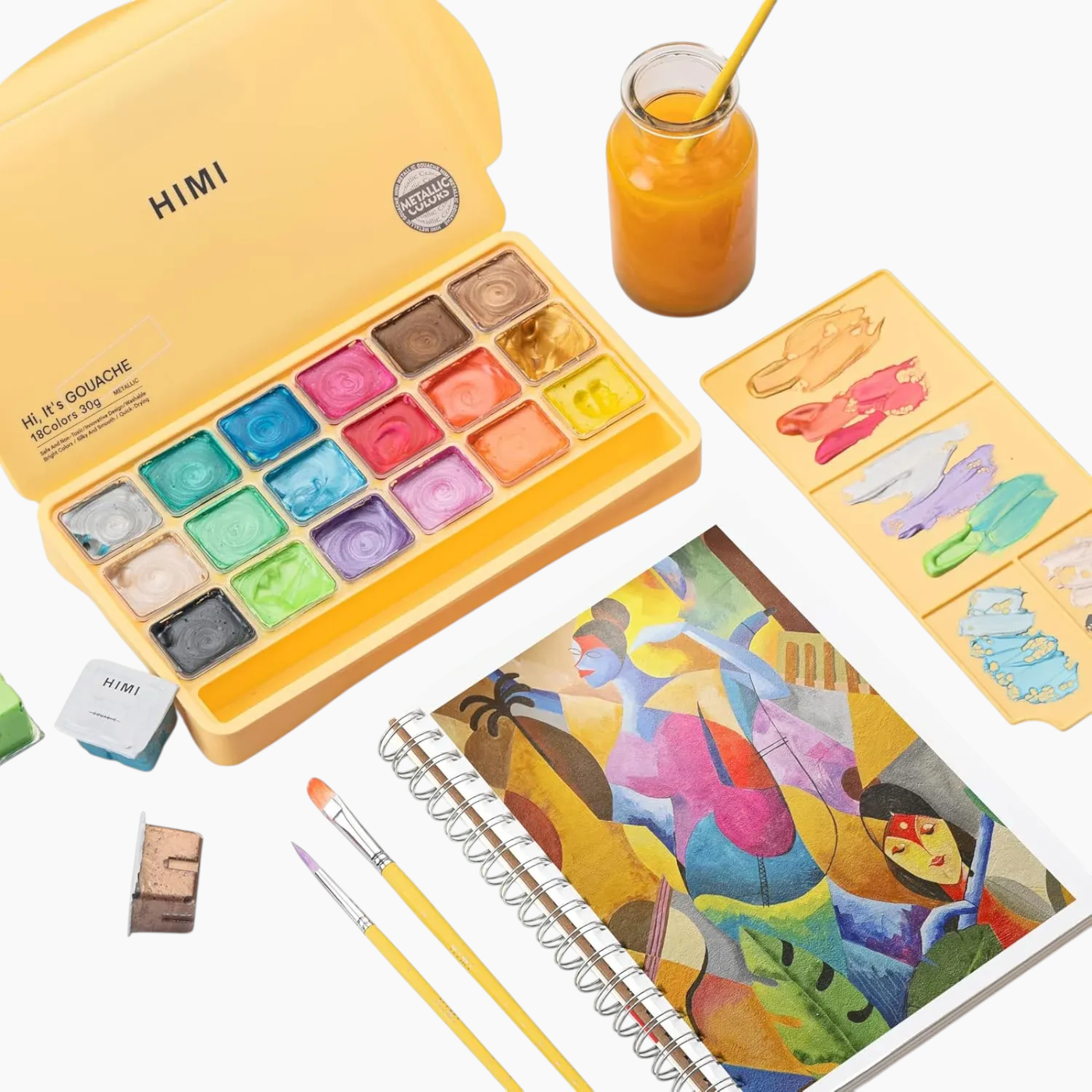 Miya Himi Metallic Gouache Paint Set Miya Himi Metallic Gouache Paint Set