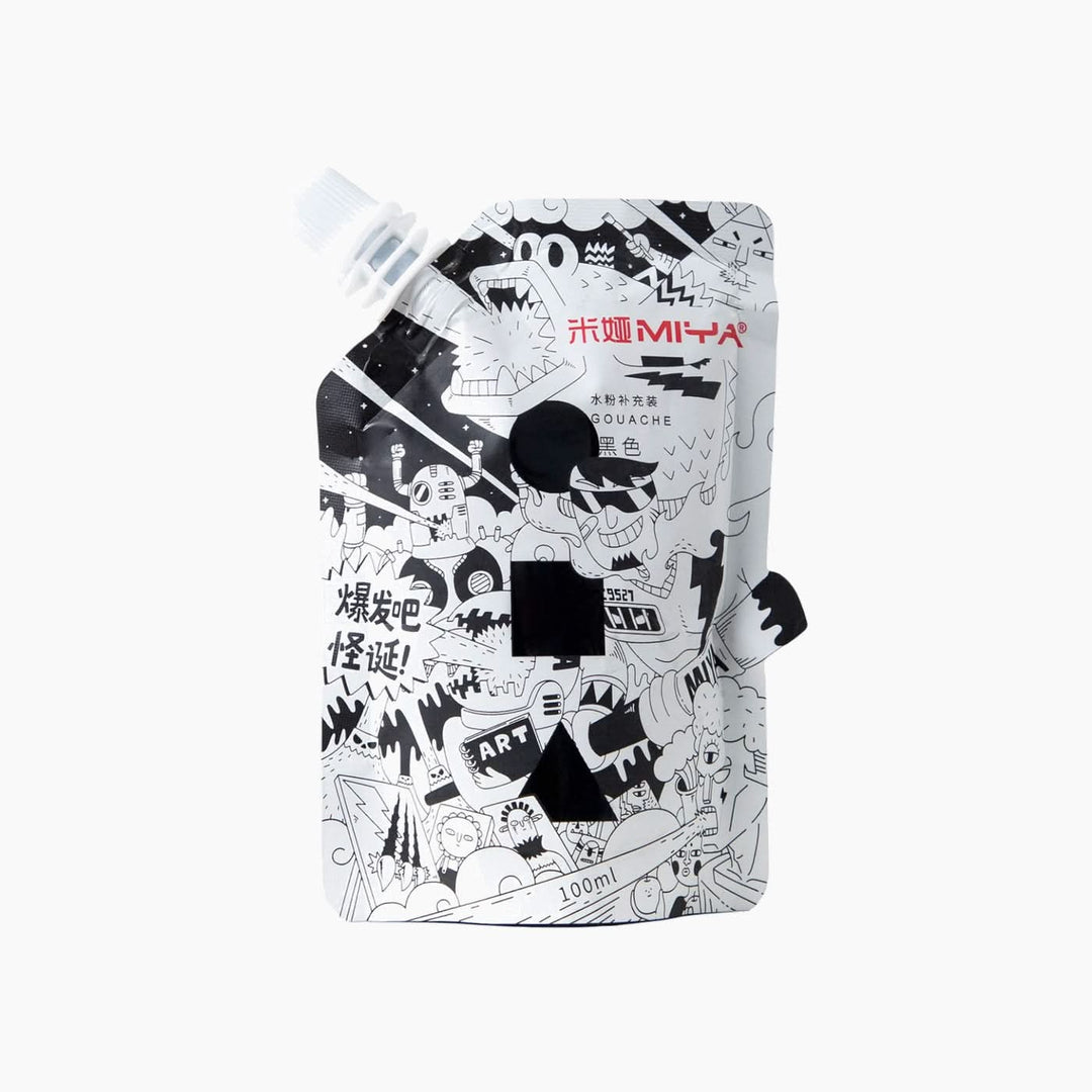 Miya Weird Acrylic Paint Refill Bag, 100ml, White
