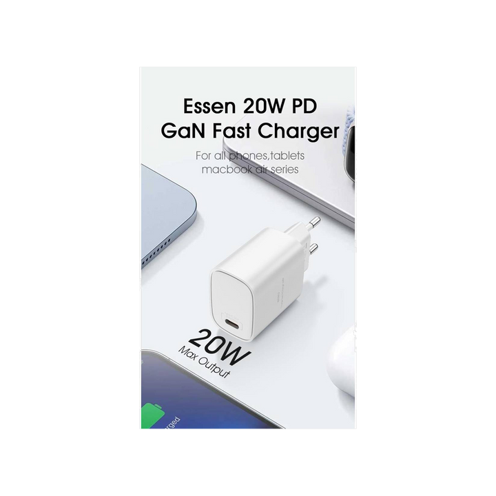 WiWU Essen 20W GaN Fast Charger Wi-G007 (EU)