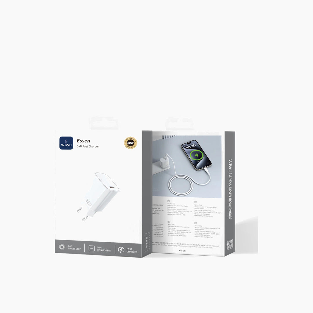 WiWU Essen 20W GaN Fast Charger Wi-G007 (EU)