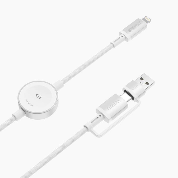 WiWU 27W Tianlink 2-in-1 Wireless Charger Wi-C105 (A+C to L)