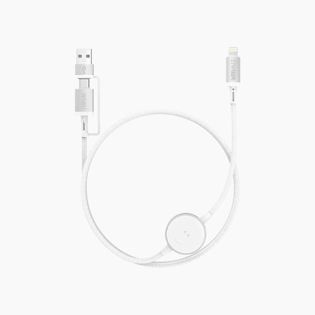 WiWU 27W Tianlink 2-in-1 Wireless Charger Wi-C105 (A+C to L)