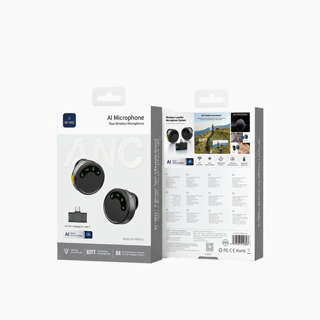 WiWU Duo Wireless AI Microphone Wi-WM010