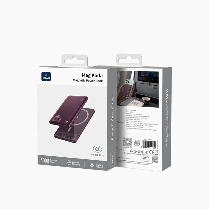 WiWU Mag Kada Magnetic Power Bank 5000mAh SA21