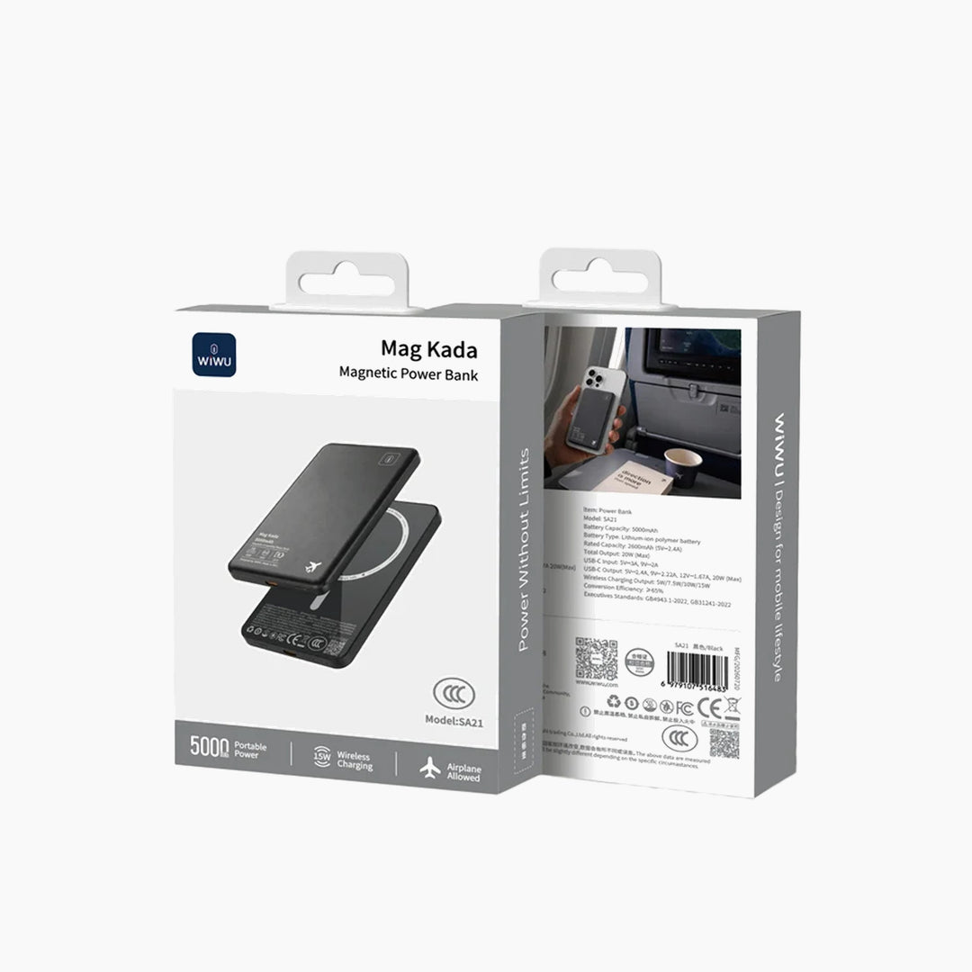 WiWU Mag Kada Magnetic Power Bank 5000mAh SA21