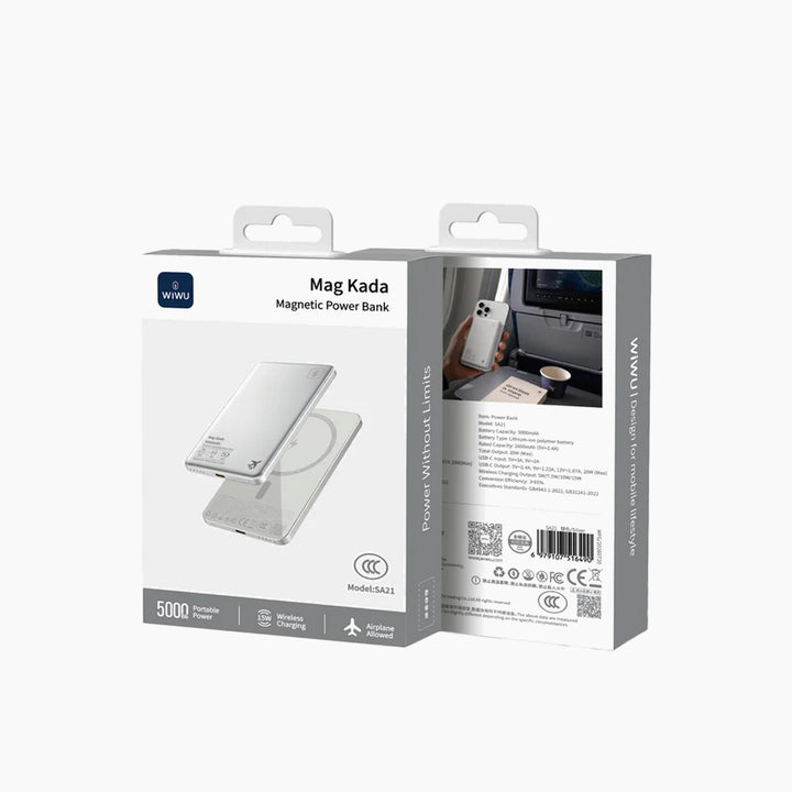 WiWU Mag Kada Magnetic Power Bank 5000mAh SA21