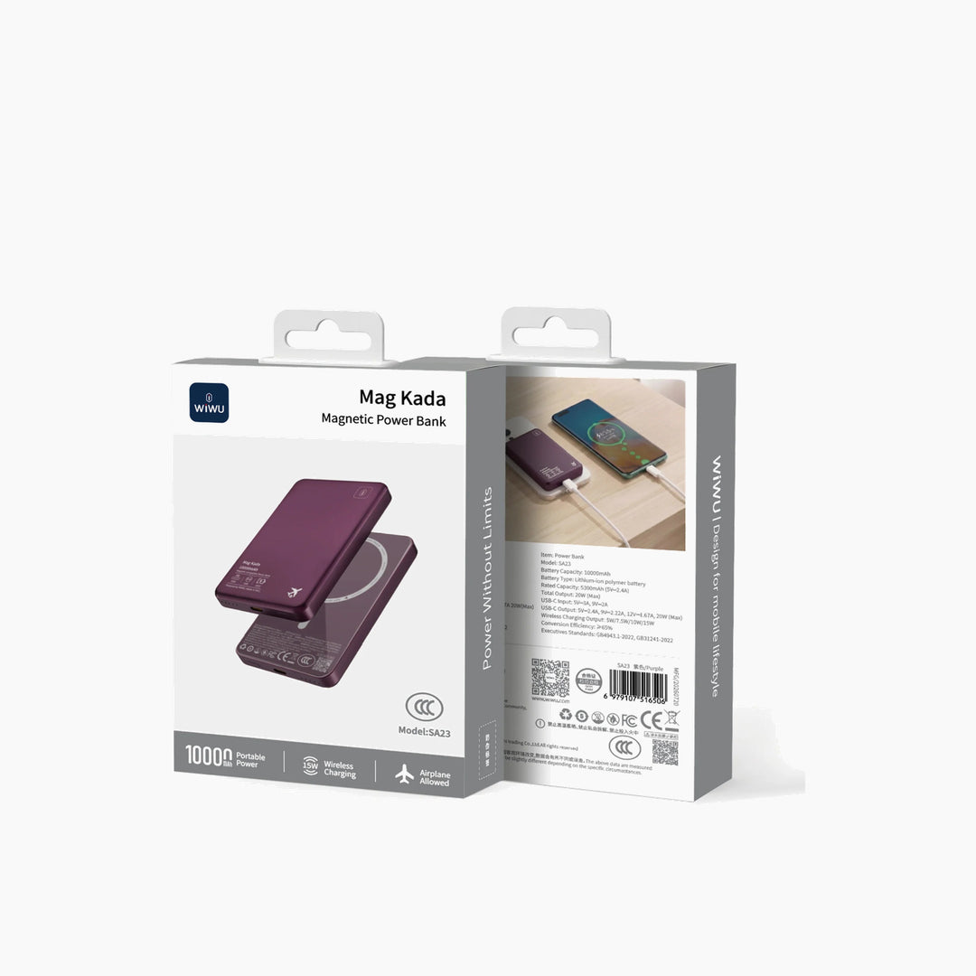 WiWU Mag Kada Magnetic Power Bank 10000mAh SA23