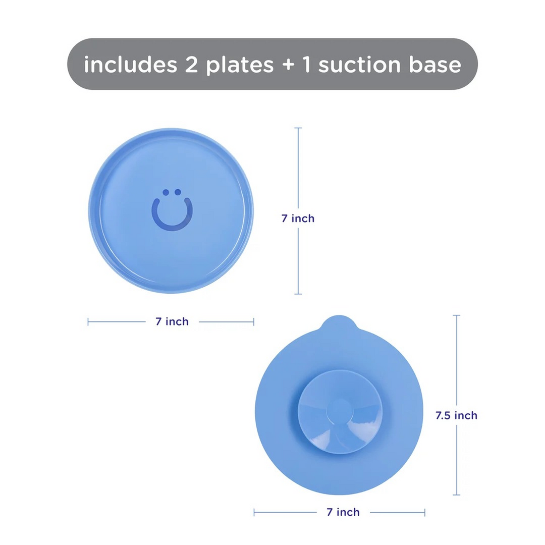 Ubbi 2 Plates + Suction Cup, Polaris