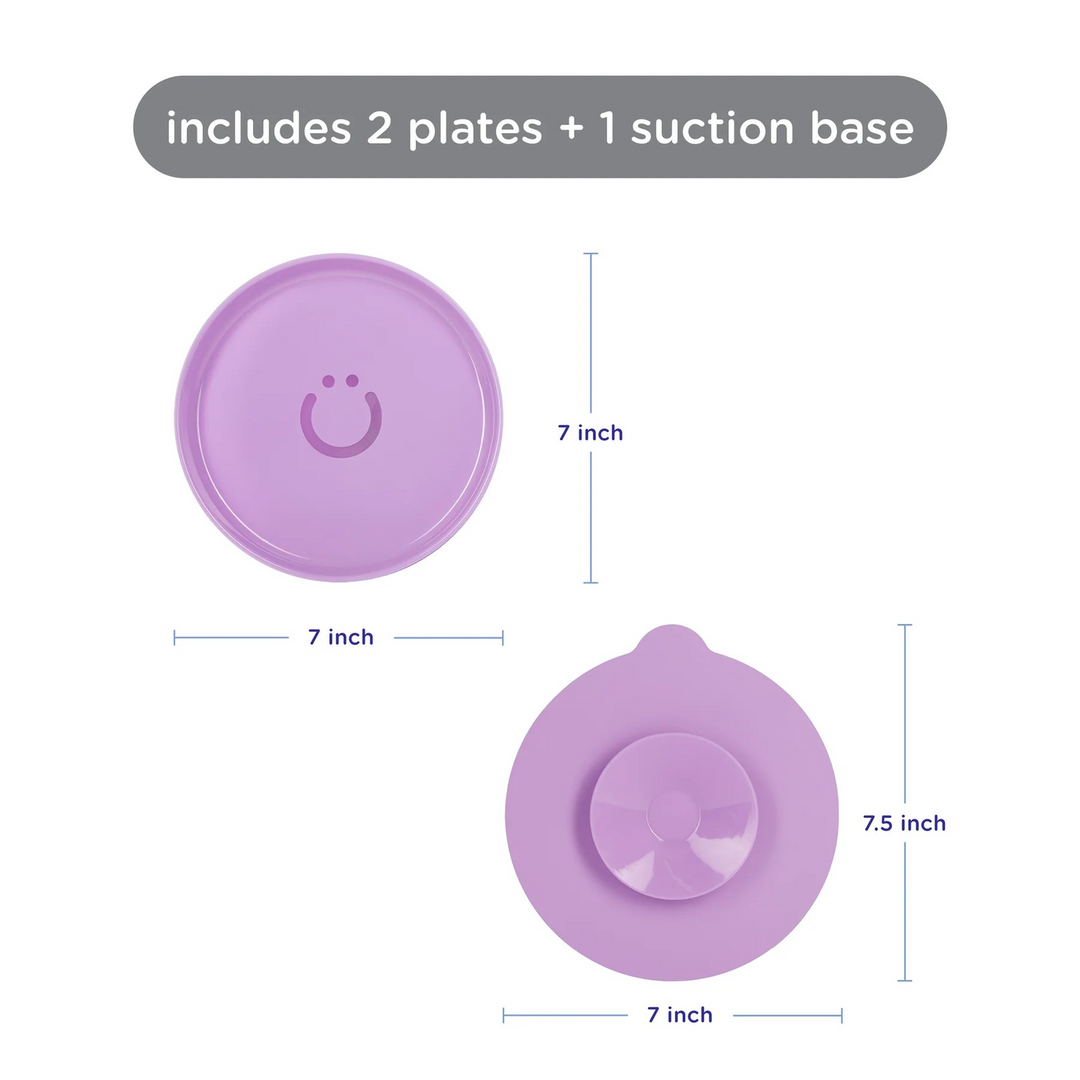 Ubbi 2 Plates + Suction Cup, Smoothie