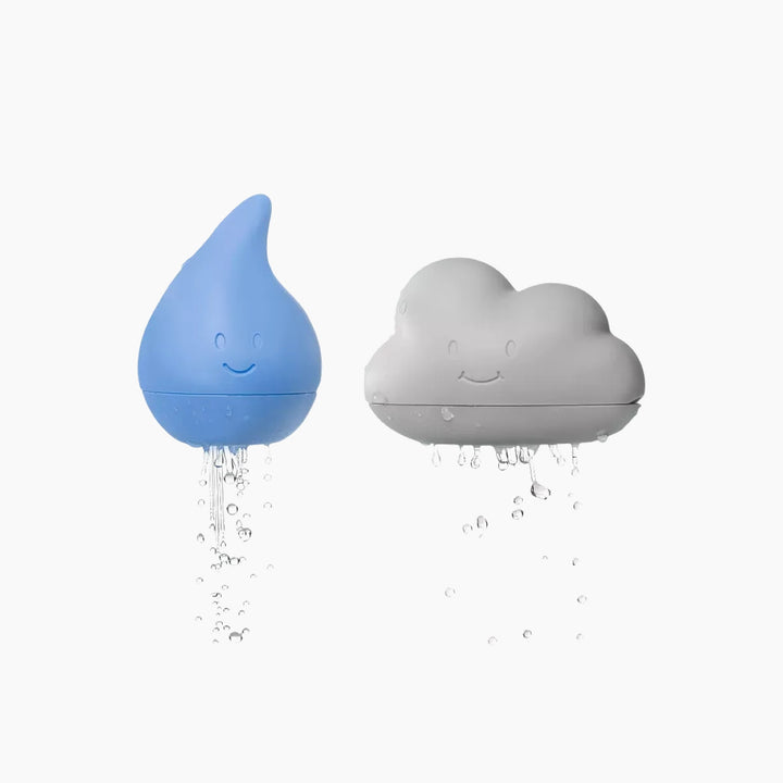 Ubbi Cloud And Droplet Bath Toys Cloudy Blue